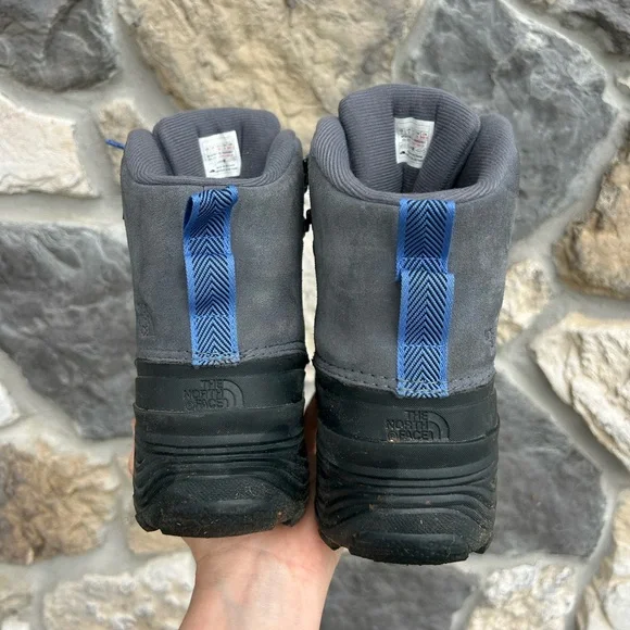 The North Face Chilkat Boots Kids Sz 7 Lace Up Waterproof Hiking Outdoor Winter - Picture 3 of 7